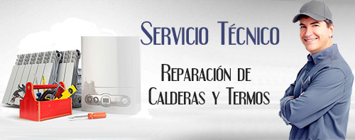 Servicio tecnico de reparacion de termos y calderas.